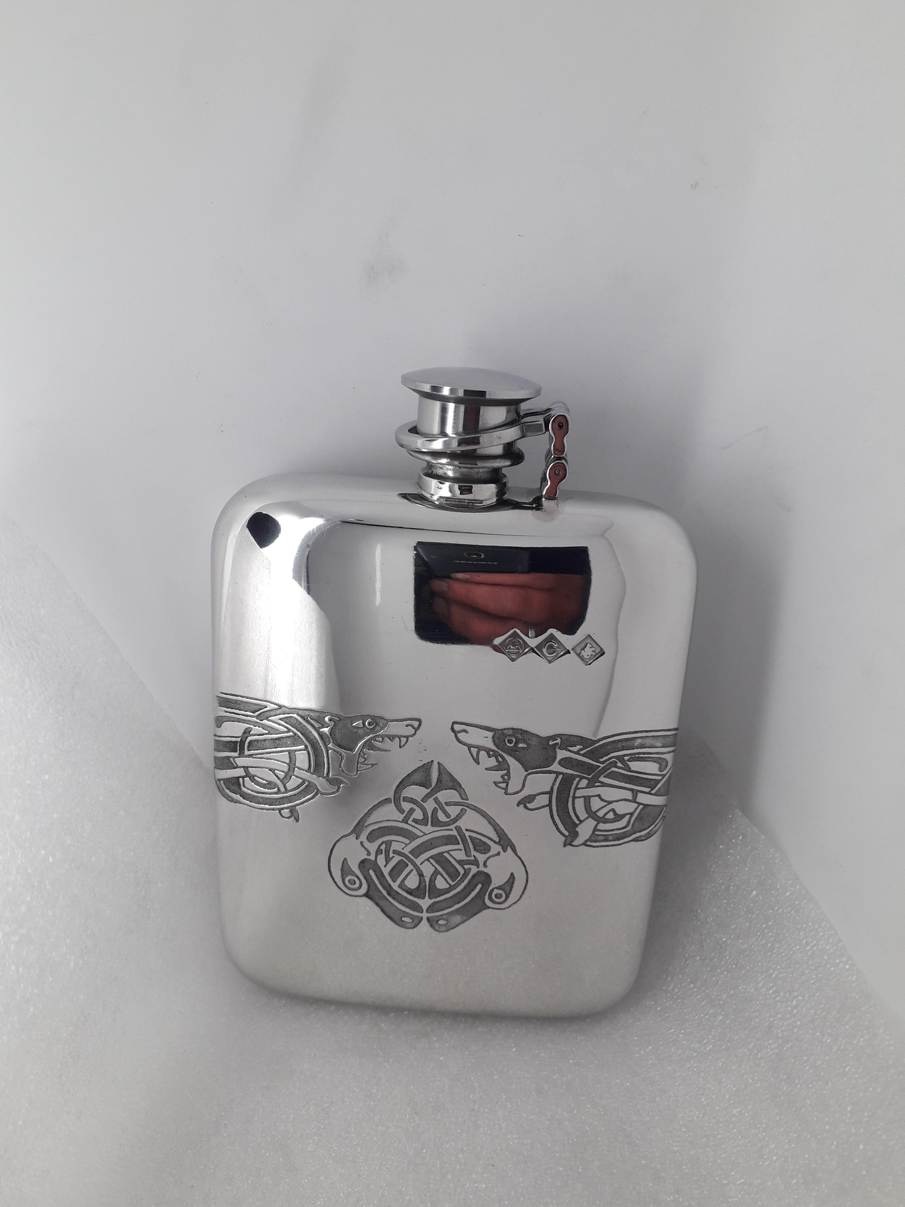 147 6oz stamped engraved Ragnarok with captive top (image for) 147 6oz stamped engraved Ragnarok with captive top